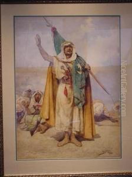 The Flag Of The Prophet Oil Painting by Anselmo de Guinea