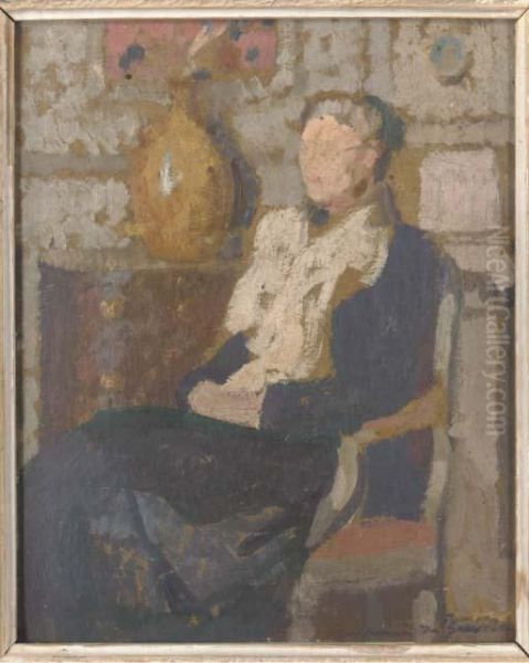 Femme Dans Un Interieur Oil Painting by Lucien Victor Guirand De Scevola