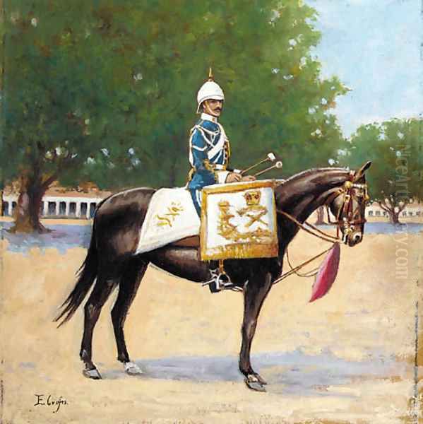 A drum horse Oil Painting by Ernest Crofts