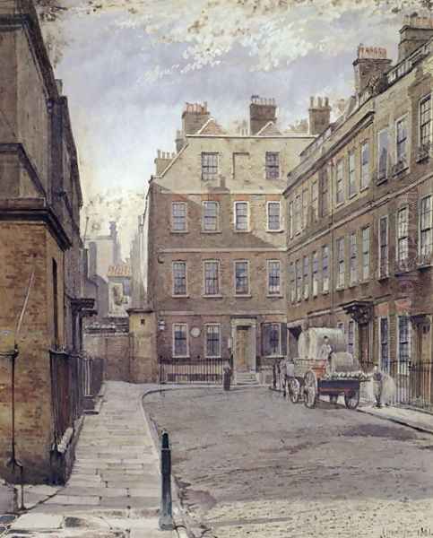 Dr.Johnson's House, 17 Gough Square, London Oil Painting by John Crowther