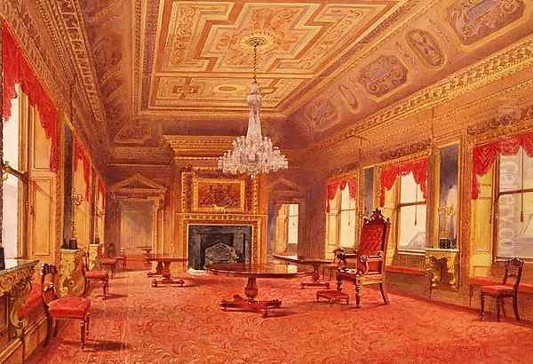 The Court Room of the Skinners' Company, London, 1890 Oil Painting by John Crowther