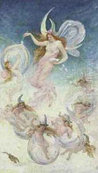 Angels Oil Painting by Frederick Stuart Church