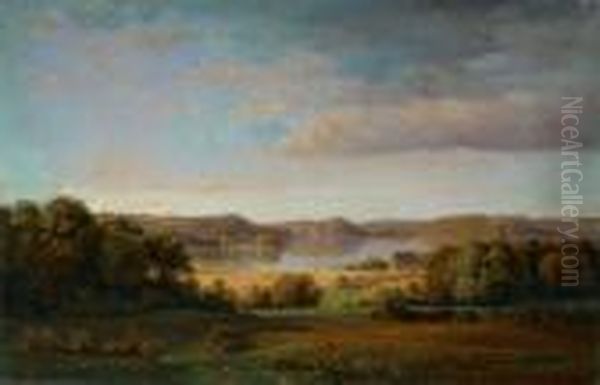 Schleswig-holsteinische Landschaft Oil Painting by Louis Gurlitt