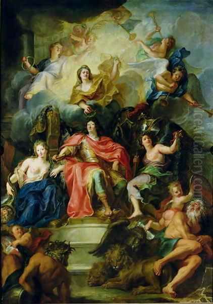 Louis XIV Oil Painting by Charles-Antoine Coypel