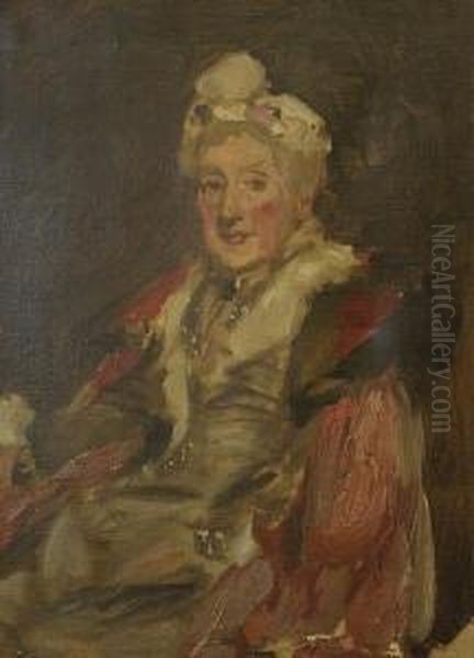 Study Of Mrs Watson Oil Painting by James Guthrie