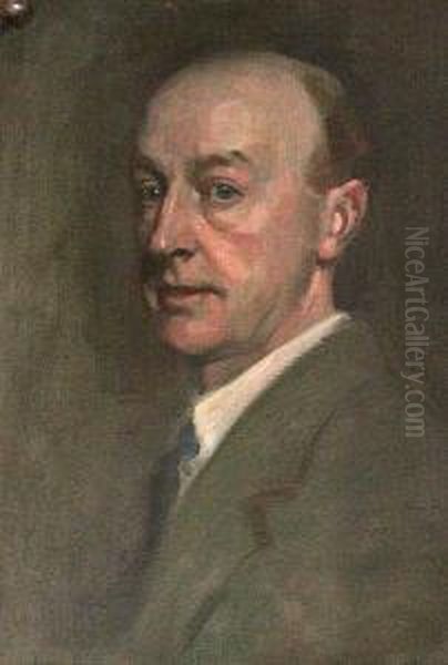 Half Length Portrait Study Of Archibald Studdart Walker Oil Painting by James Guthrie