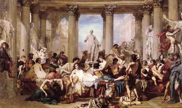 The Romans of the Decadence, 1847 Oil Painting by Thomas Couture