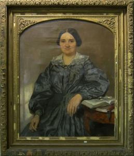 Portrait Of A Woman Oil Painting by Seymour Joseph Guy