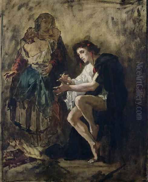 The Madman (1) Oil Painting by Thomas Couture