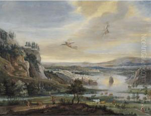 The Fall Of Icarus Oil Painting by Pieter Gysels