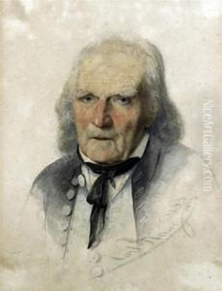 Portrait Of An Elderly Gentleman Oil Painting by Carl Haag