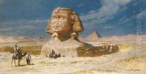 The Sphinx Of Geezah Oil Painting by Carl Haag