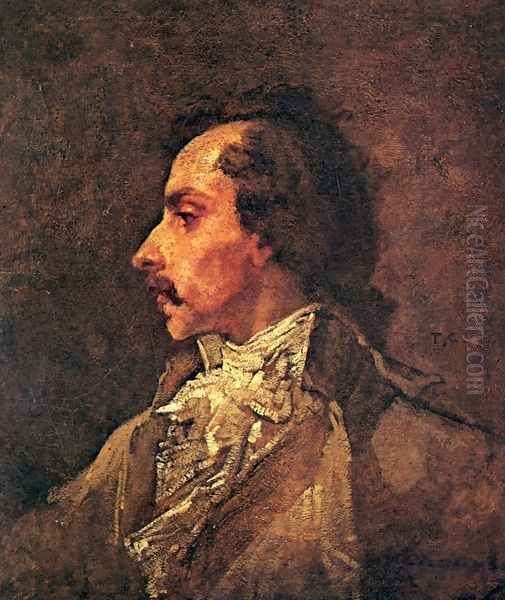 Le Conventionnel (The Conventional One) (or A Soldier) Oil Painting by Thomas Couture