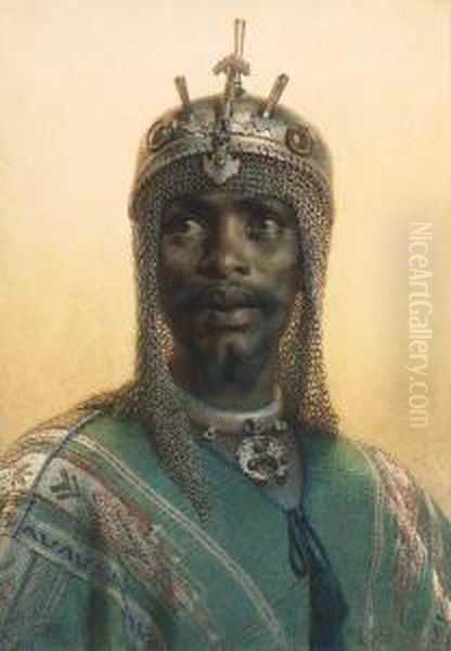 Abdullah, Chief Of Said Pasha's Bodyguard Oil Painting by Carl Haag