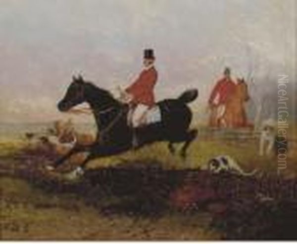 The Hunt; Also A Companion Painting Oil Painting by Hans Johann Haag