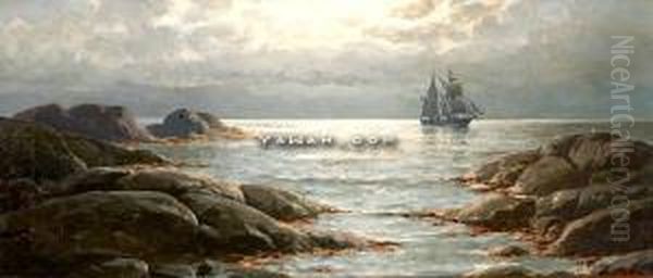 Marine Oil Painting by Lars Laurits Larsen Haaland