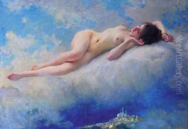 Rêve d'Orient (Dream of the Orient) Oil Painting by Lenoir Charles Amable