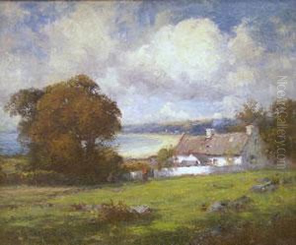 Oxwich Bay Oil Painting by Parker Hagarty