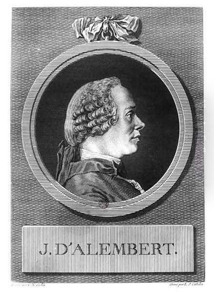 Jean le Rond d'Alembert (1717-1783) by Charles-Nicolas II Cochin