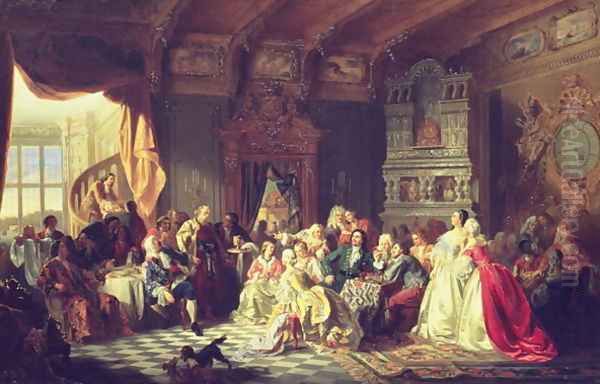 The Assembly under Peter the Great Oil Painting by Stanislaus von Chlebowski