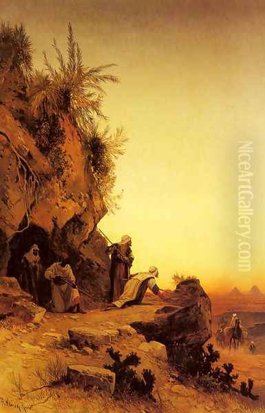 The Ambush Oil Painting by Hermann David Solomon Corrodi