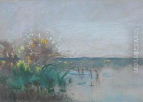 Am Wasser Oil Painting by Karl Hagemeister