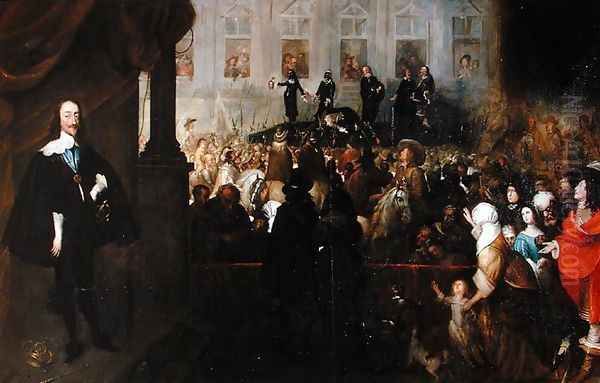 Execution of Charles I (1600-49) at Whitehall, January 30th, 1649 Oil Painting by Gonzales Coques