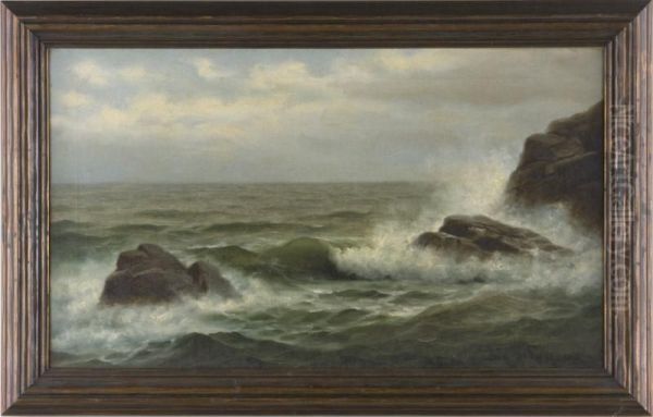 Rocky Coast Oil Painting by Nels Hagerup