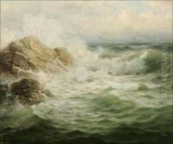 Seascape Oil Painting by Nels Hagerup