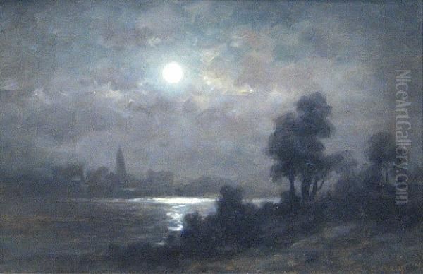 Nocturne Oil Painting by Nels Hagerup