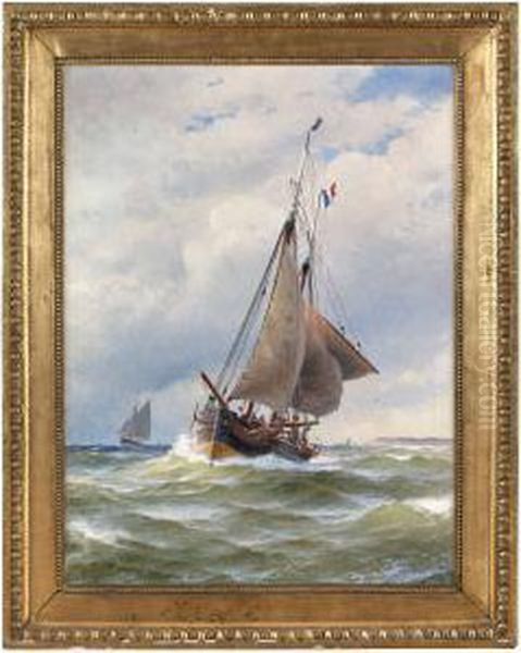 Chasse-maree Oil Painting by Jakob Hagg