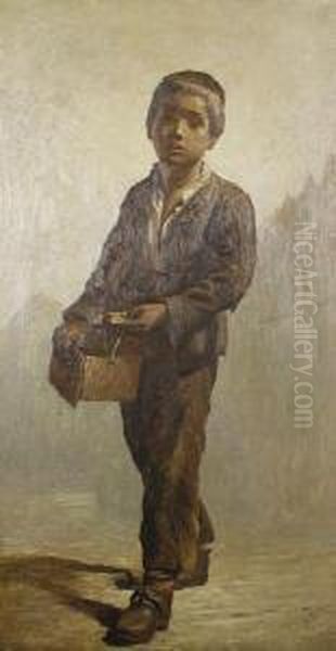 The Match Boy Oil Painting by Joshua Anderson Hague