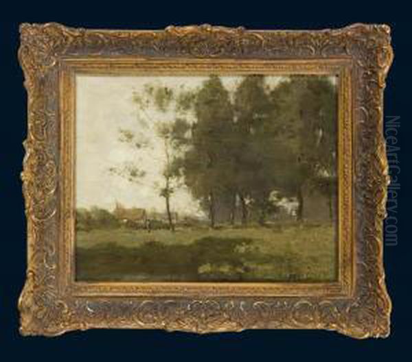 Dorflandschaft Oil Painting by Joshua Anderson Hague