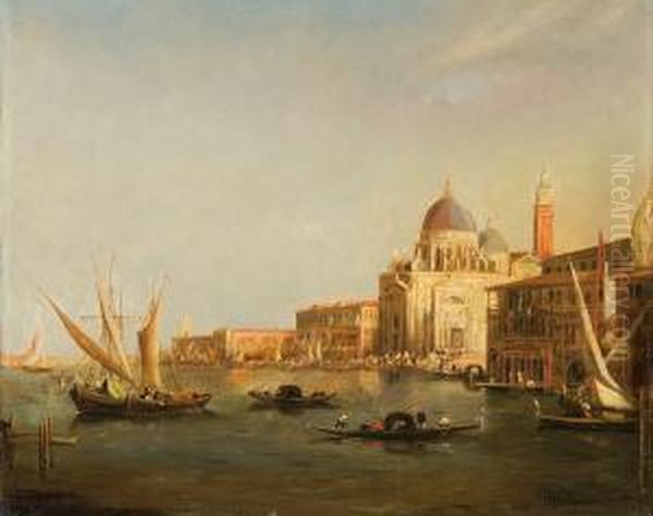 Canale Grande (widok Na S. Maria Dellasalute) Oil Painting by Axel Herman Haig