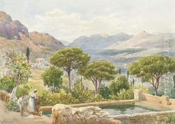 Near Palermo Oil Painting by Axel Herman Haig