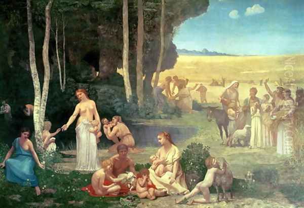 Summer Oil Painting by Pierre Cecile Puvis de Chevannes