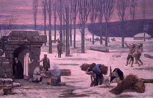 Winter, 1896 Oil Painting by Pierre Cecile Puvis de Chevannes