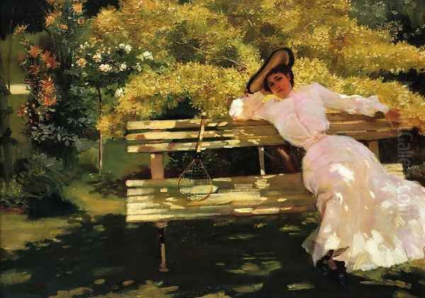 A Rest after the Match Oil Painting by Jose Villegas y Cordero