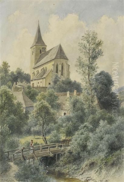 Kaumberg Oil Painting by Ludwig Halauska