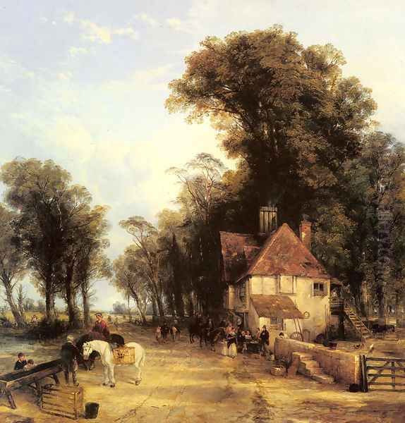 The Nearest Way in Summer Oil Painting by Thomas Creswick