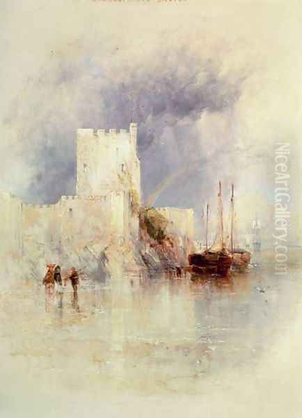 Carrickfergus, Ireland Oil Painting by Thomas Creswick