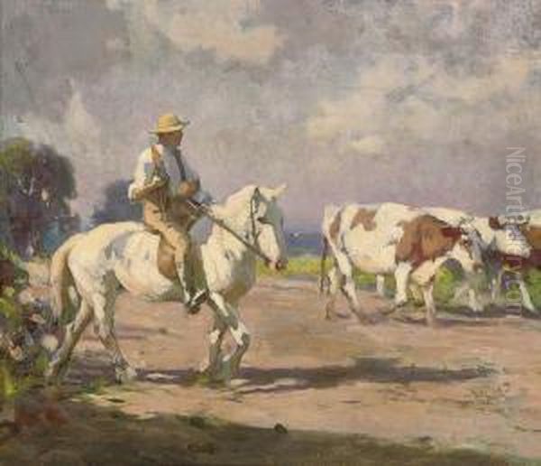 Changing Pastures Oil Painting by Frederick Hall