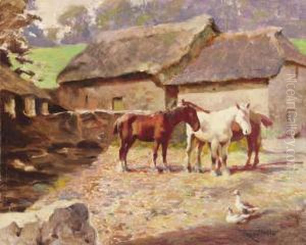 Idle Days Oil Painting by Frederick Hall