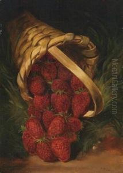 Strawberries In A Basket Oil Painting by George Henry Hall