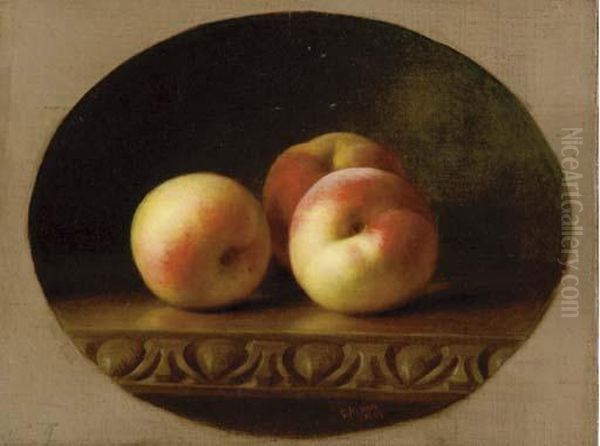 Peaches Oil Painting by George Henry Hall