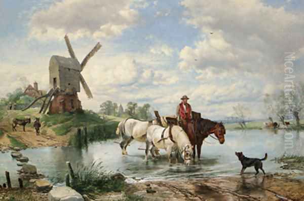 The Nearest Way in Summer Time Oil Painting by Thomas Creswick