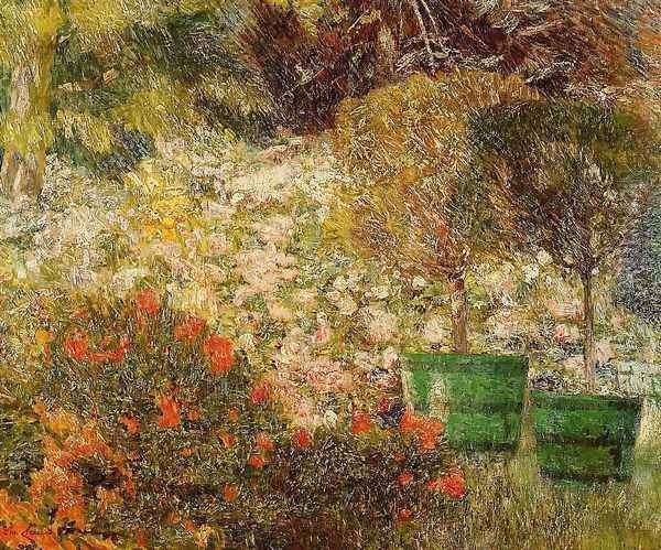 A Corner of My Garden Oil Painting by Emil Claus