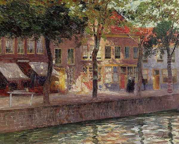 Canal in Zeeland Oil Painting by Emil Claus