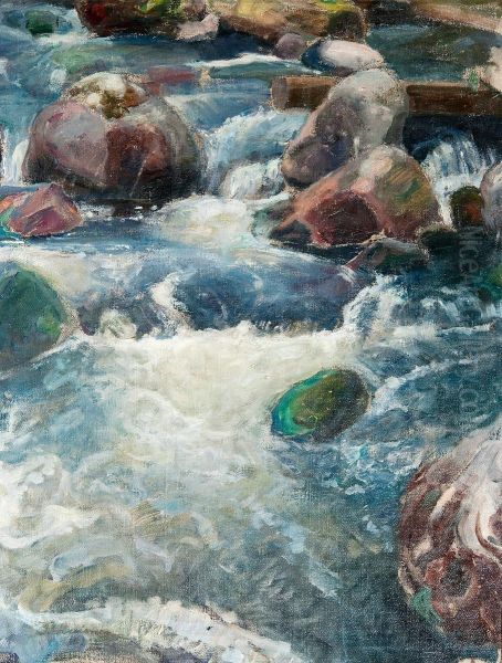 Kivikoski Oil Painting by Pekka Halonen