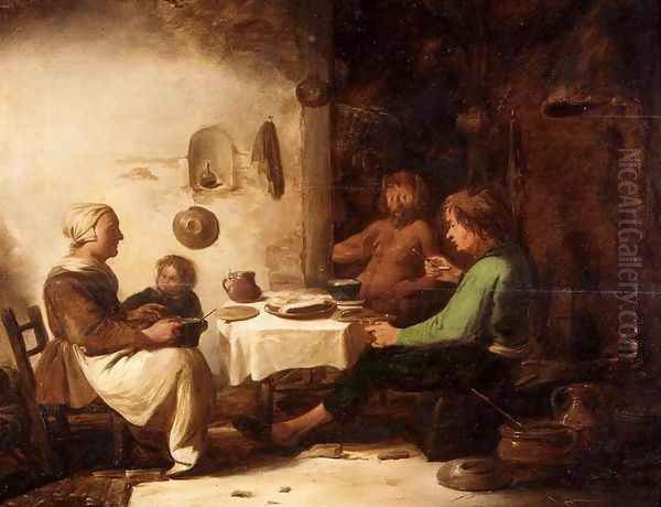 The Satyr and the Peasant Family 2 Oil Painting by Benjamin Gerritsz. Cuyp